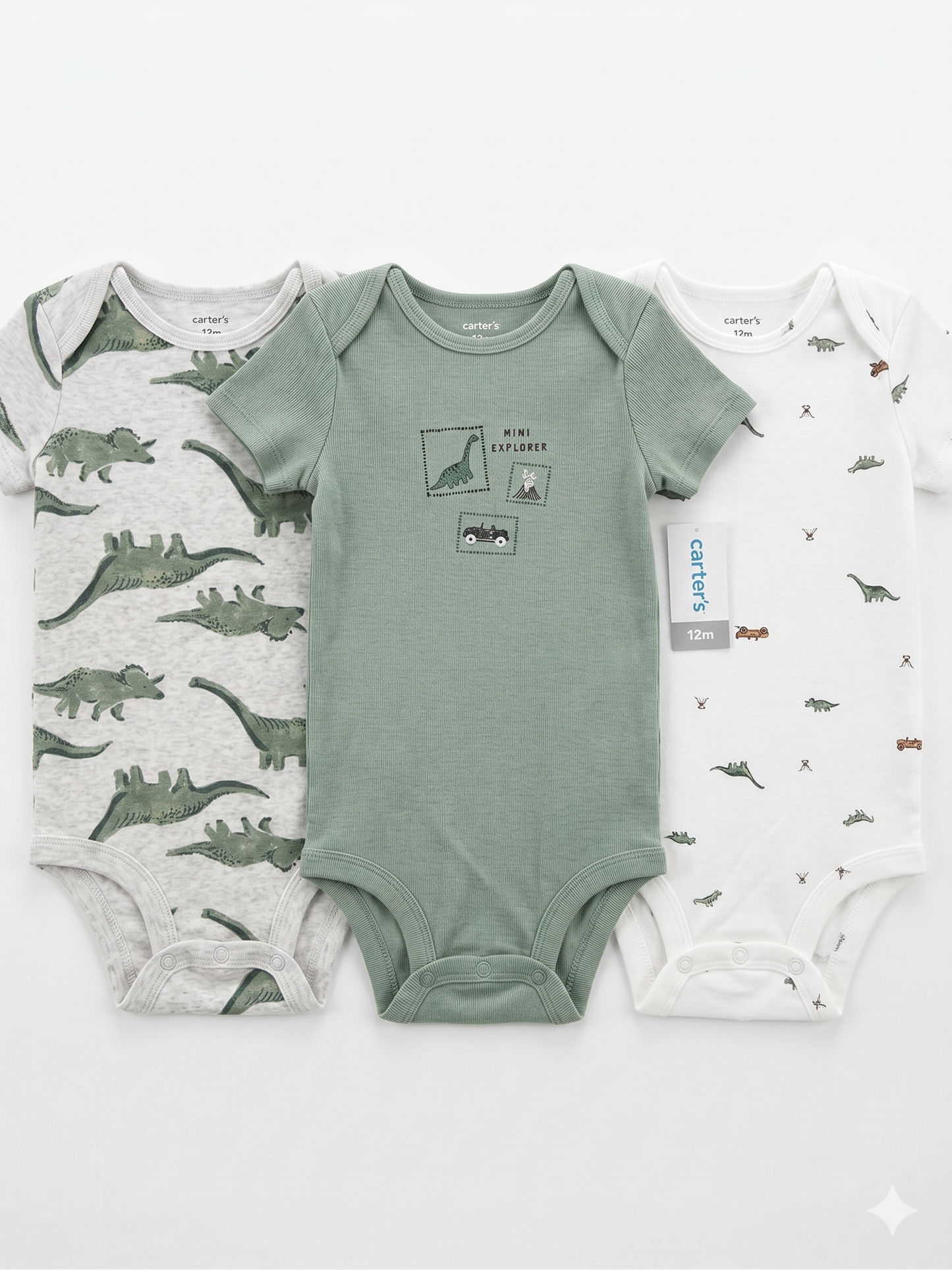 SET 3 BODYS CARTERS DINO CARTERS