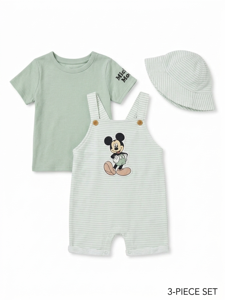 SET 3 PIEZAS BRAGA MICKEY GREEN DISNEY