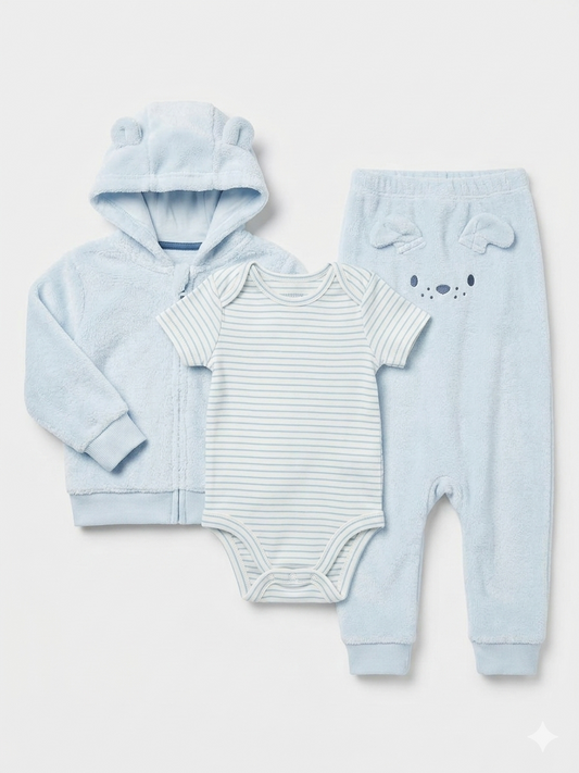 SET 3 PIEZAS BEAR BLUE CARTERS