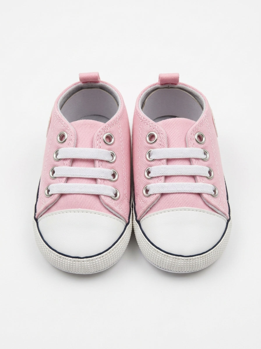 ZAPATOS TIPO CONVERSE ROSA CLARO