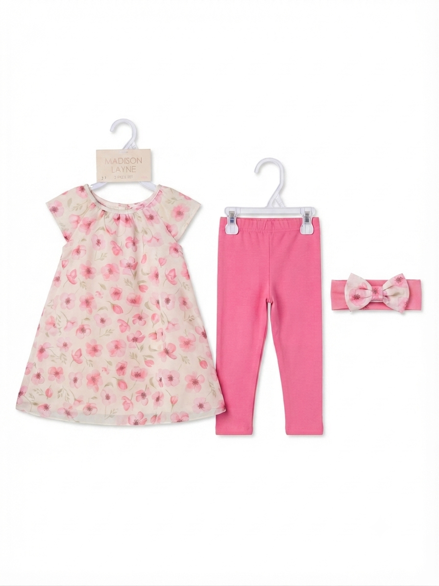 SET 3 PIEZAS FLORAL MADISON LAYNE
