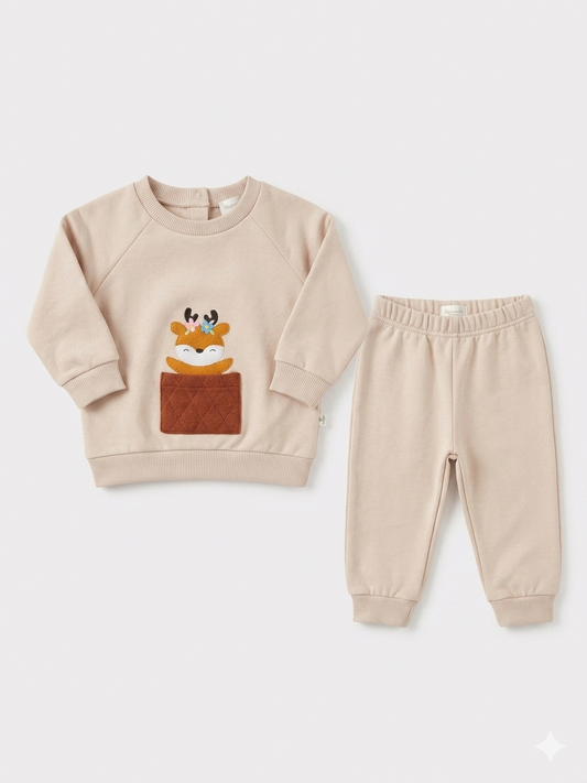 SET 2 PIEZAS DEER CUDDLEFIELDS