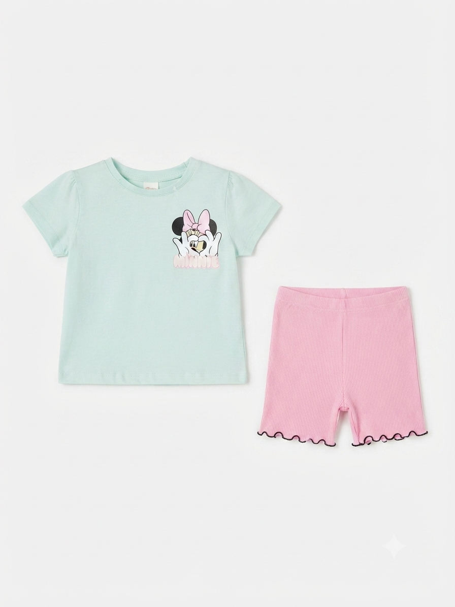SET 2 PIEZAS MINNIE HEART DISNEY