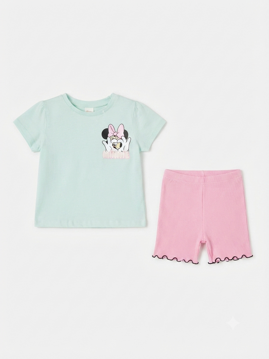 SET 2 PIEZAS MINNIE HEART DISNEY