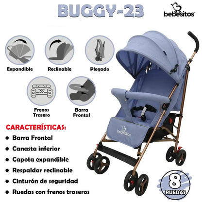 COCHE PARAGUAS BUGGY BEBESITOS