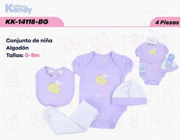 SET 4 PIEZAS 14118 KOTTON KANDY