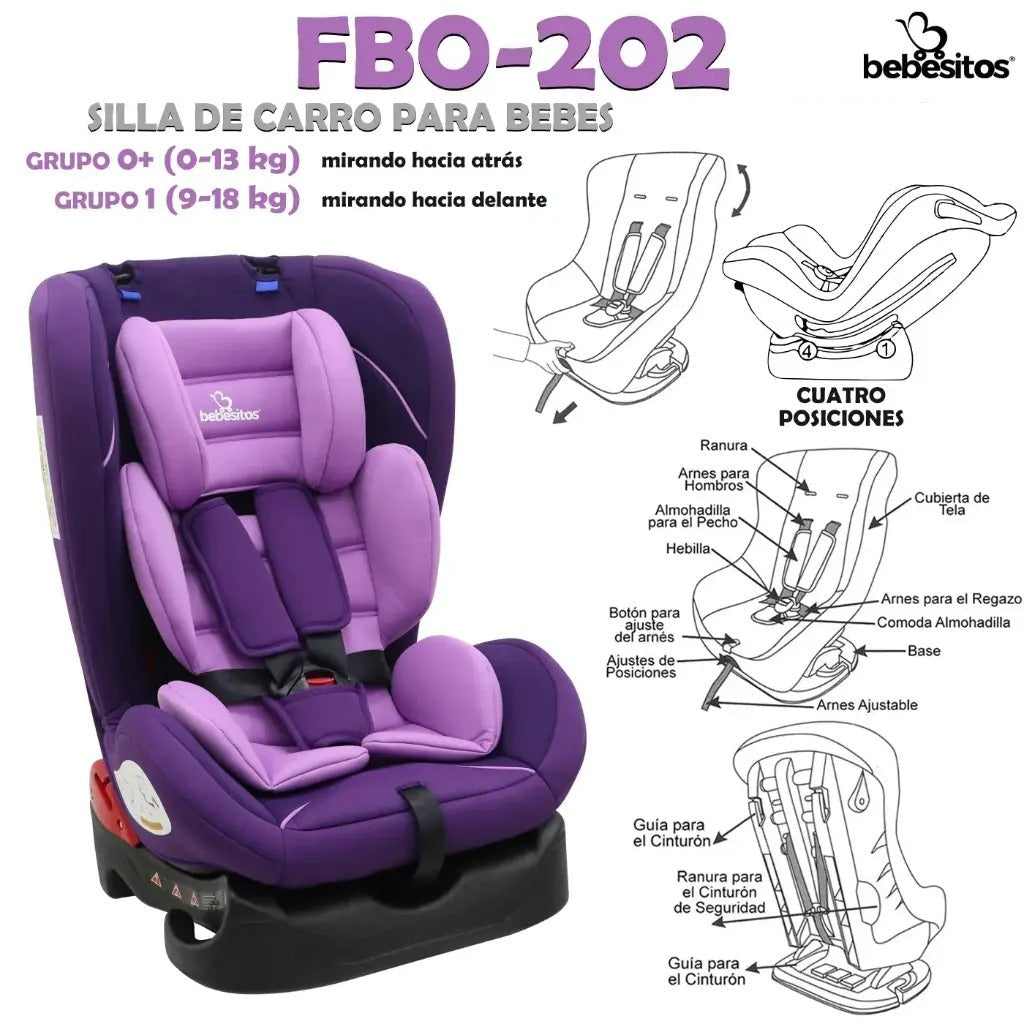 SILLA PARA CARROS FBO BEBESITOS
