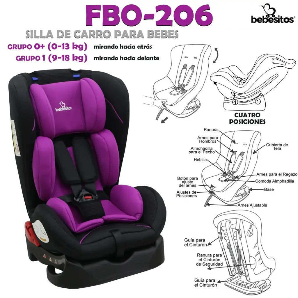 SILLA PARA CARROS FBO BEBESITOS