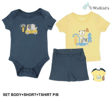 CONJUNTO  3 PIEZAS 90777 WAKIDS