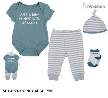 SET 4 PIEZAS 90877 WAKIDS