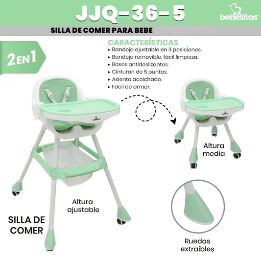 SILLA DE COMER JJQ BEBESITOS