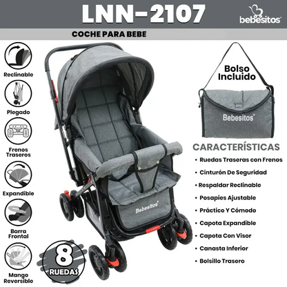 COCHE DOBLE VISTA LNN BEBESITOS