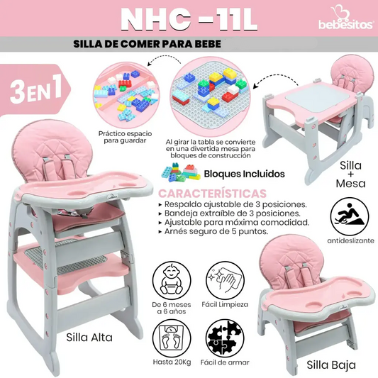 SILLA DE COMER NCL BEBESITOS