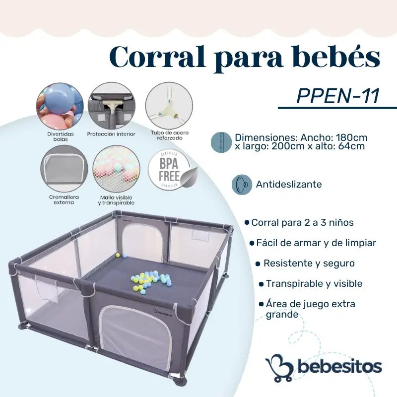 CORRAL DE JUEGOS PEN BEBESITOS