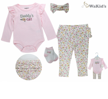 SET 4 PIEZAS 91000 WAKIDS