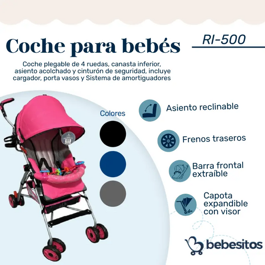 COCHE PARAGUAS RI-500 BEBESITOS