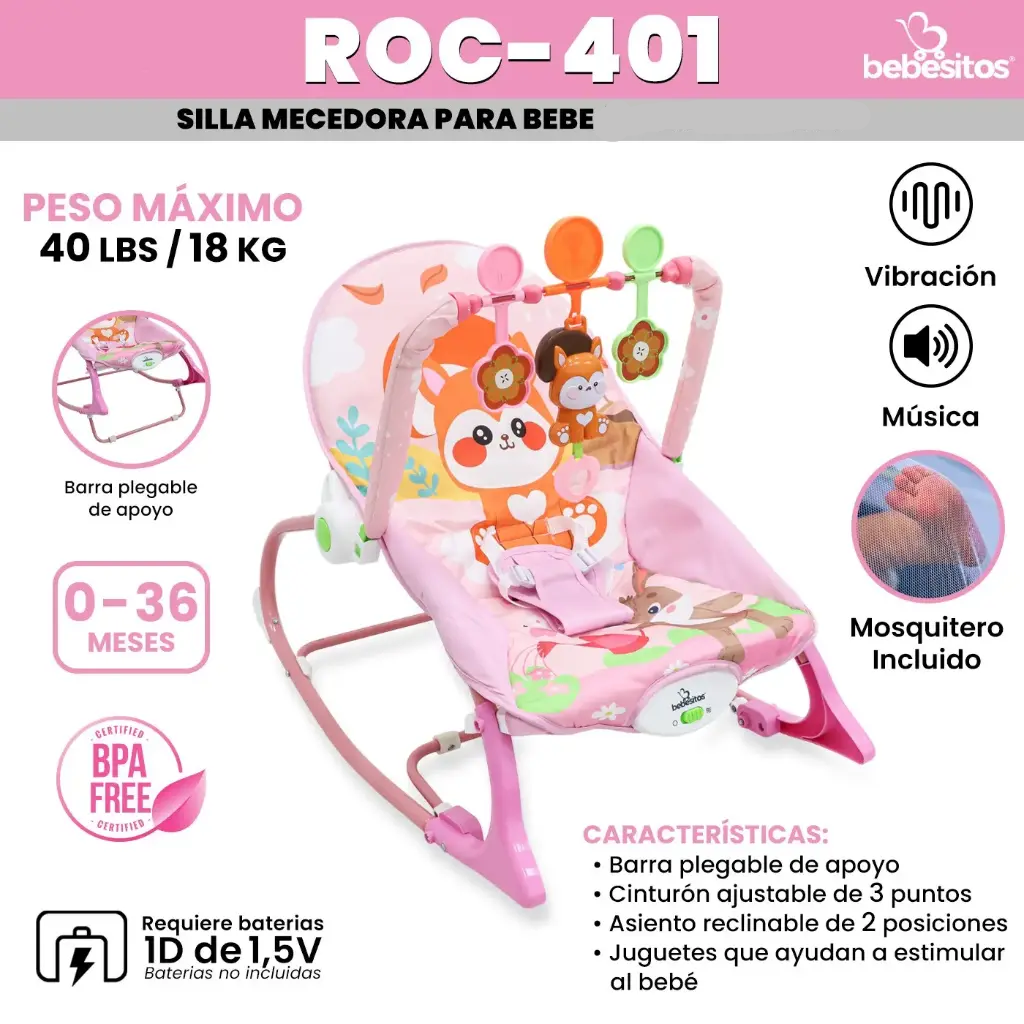 SILLA MECEDORA ROC 401 BEBESITOS
