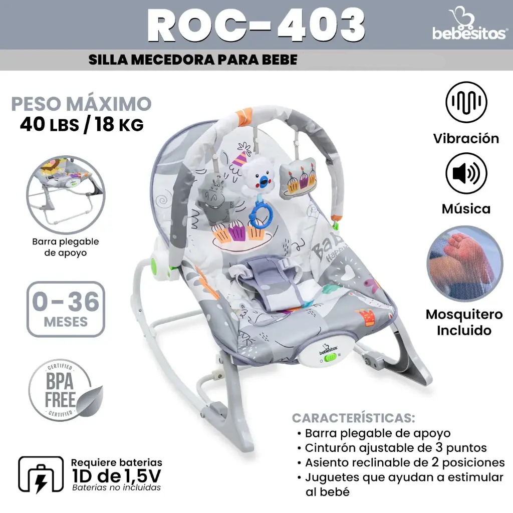 SILLA MECEDORA ROC BEBESITOS
