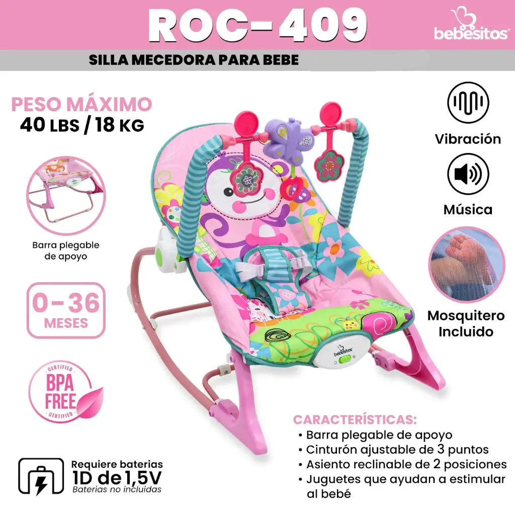 SILLA MECEDORA ROC 409 BEBESITOS