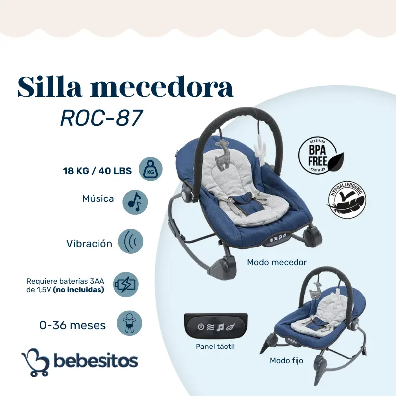 SILLA MECEDORA ROC8 BEBESITOS