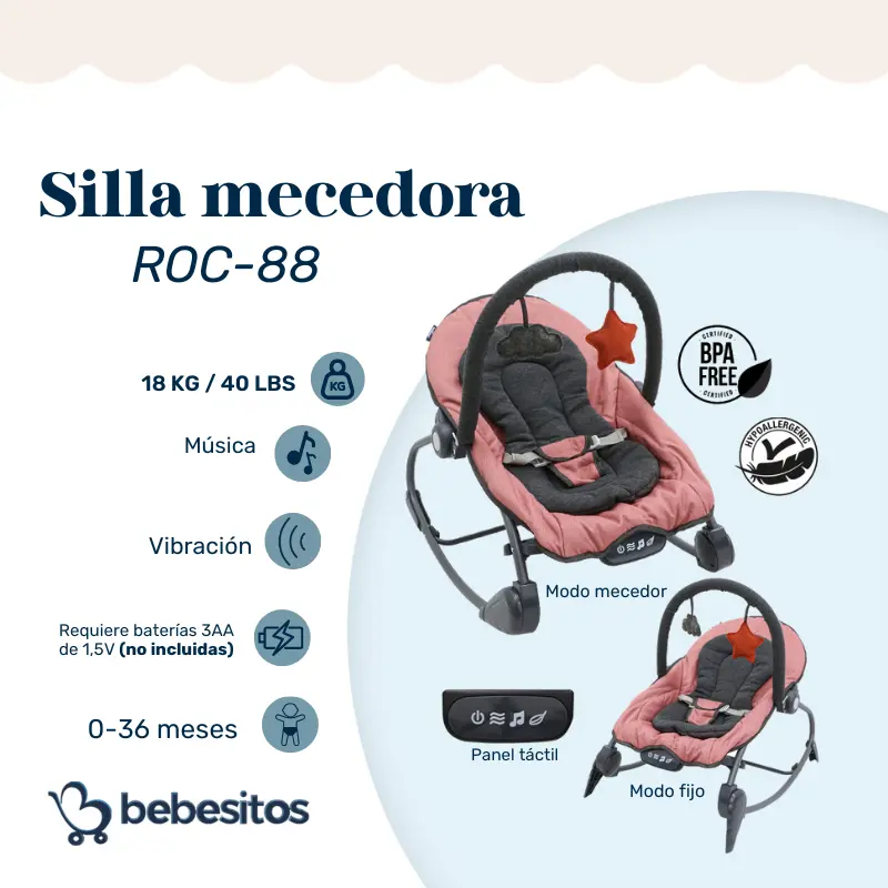 SILLA MECEDORA ROC8 BEBESITOS