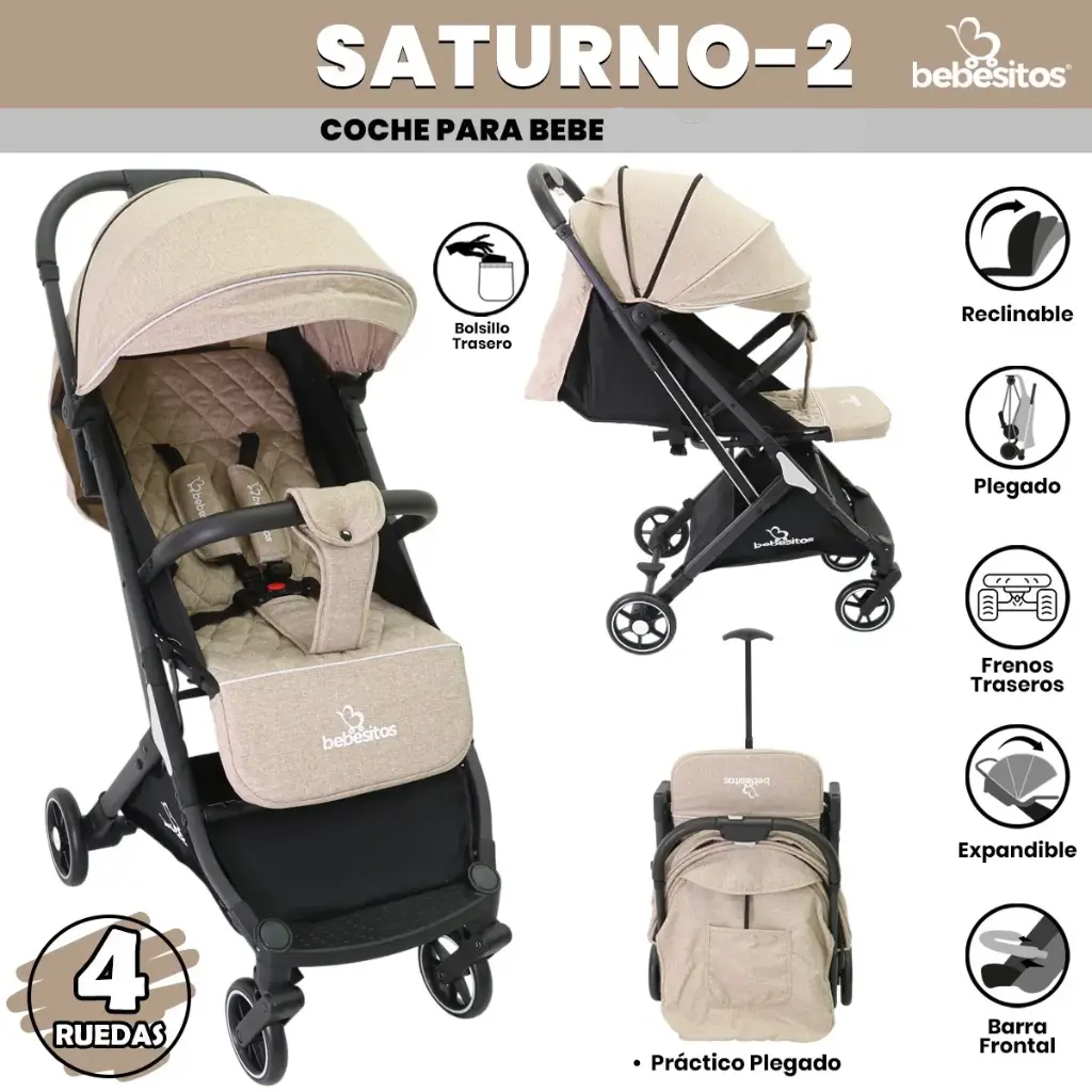 COCHE MALETA SATURNO BEBESITOS