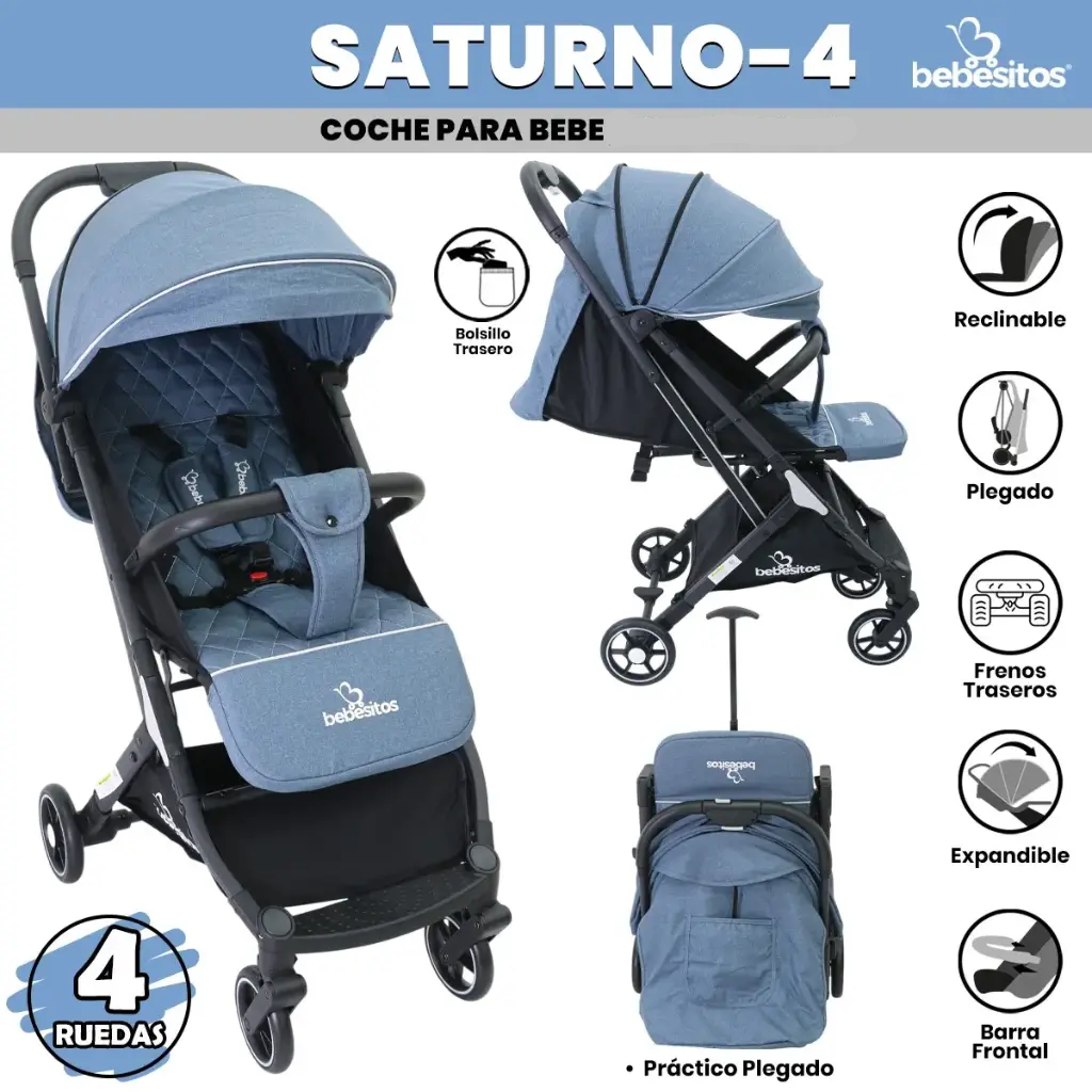 COCHE MALETA SATURNO BEBESITOS