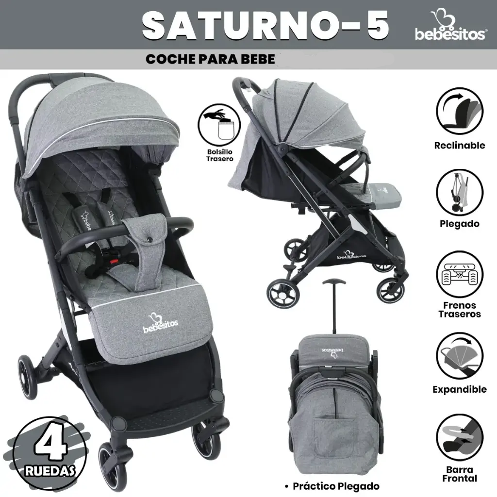 COCHE MALETA SATURNO BEBESITOS