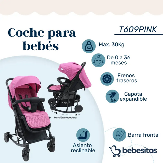 COCHE MECEDORA BEBESITOS