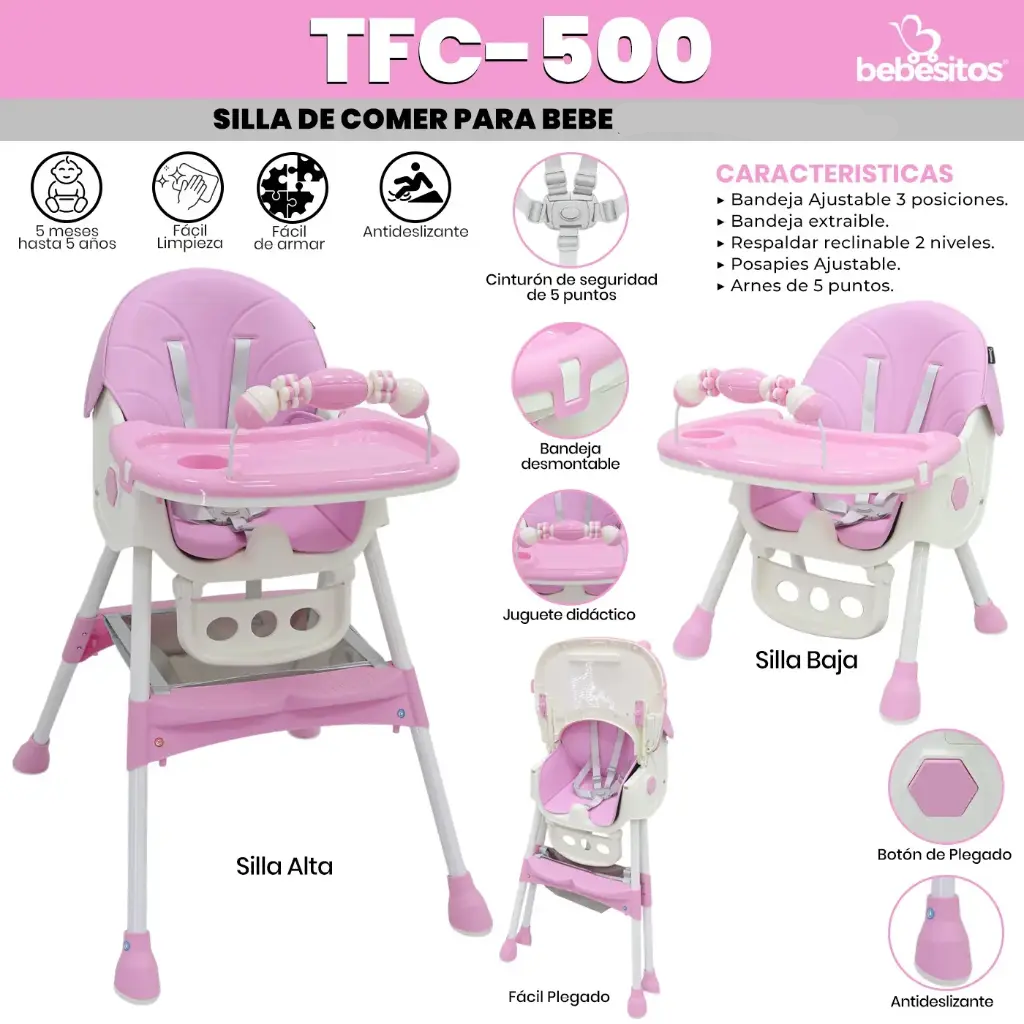 SILLA DE COMER TFC BEBESITOS