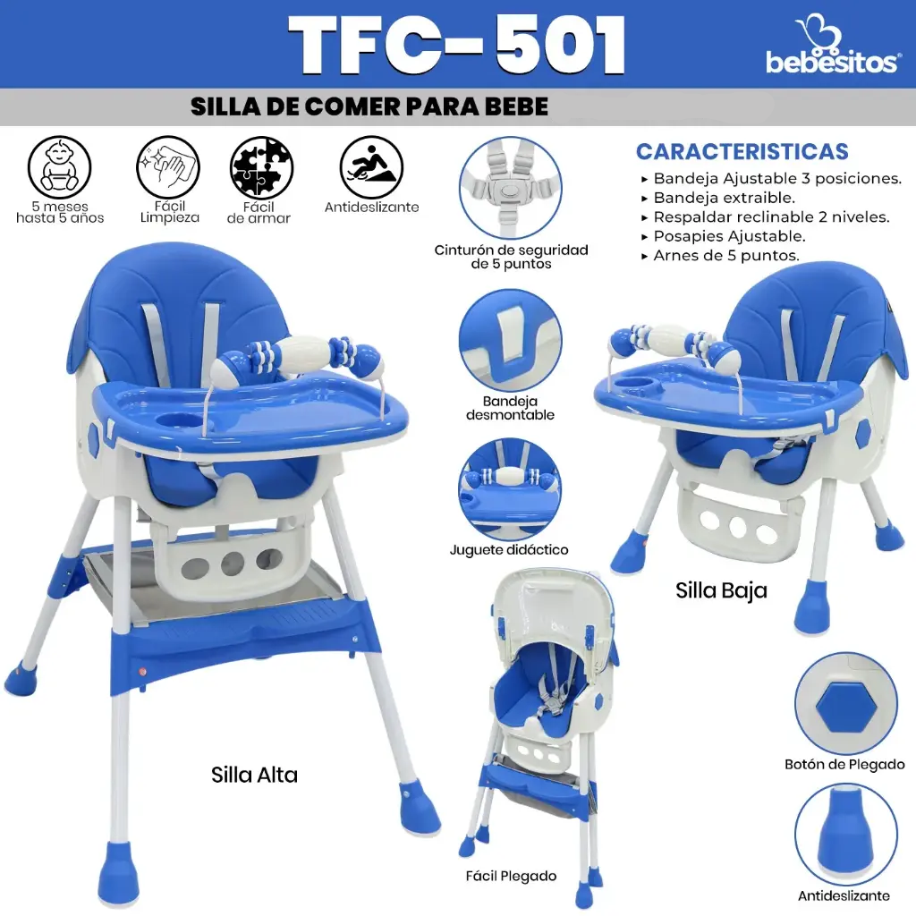 SILLA DE COMER TFC BEBESITOS
