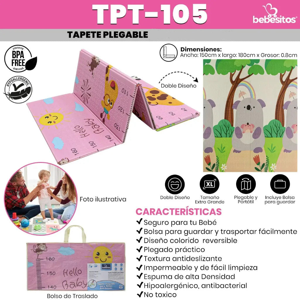 ALFOMBRA DE GATEO TPT BEBESITOS