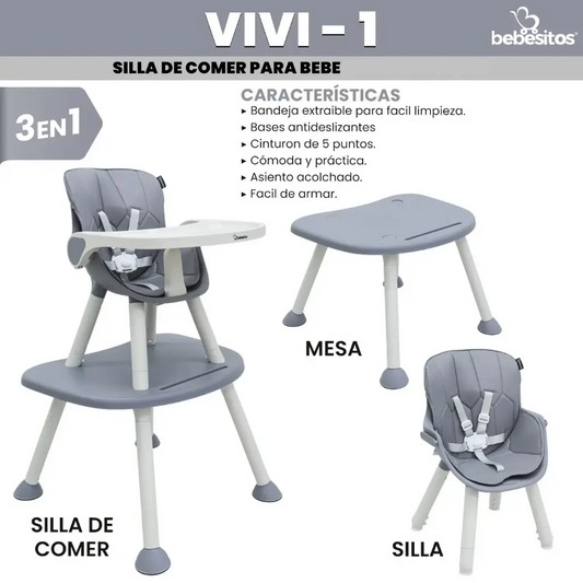 SILLA DE COMER VIVI BEBESITOS