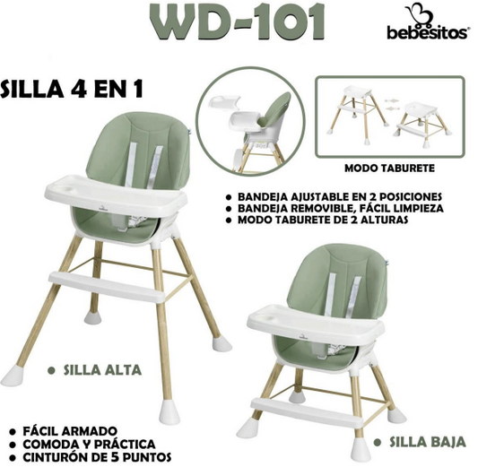 SILLA DE COMER WD BEBESITOS