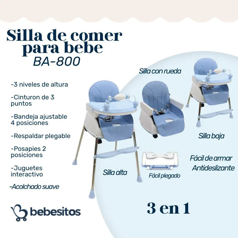 SILLA DE COMER BA BEBESITOS