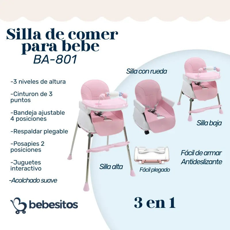 SILLA DE COMER BA BEBESITOS