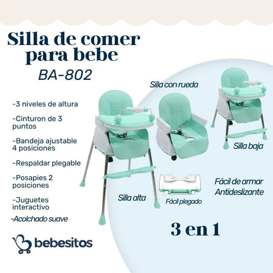 SILLA DE COMER BA BEBESITOS