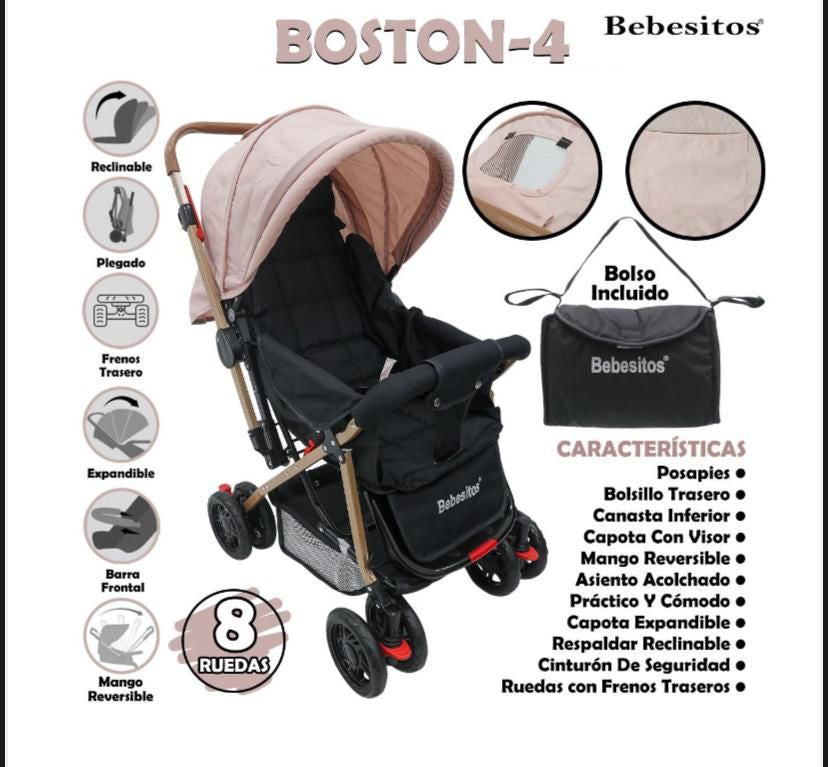 COCHE DOBLE VISTA BOSTON BEBESITOS