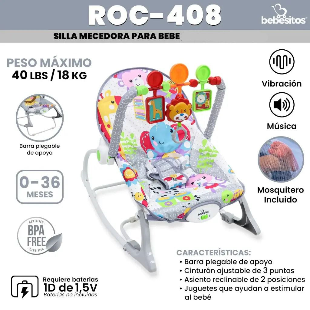 SILLA MECEDORA ROC 408 BEBESITOS