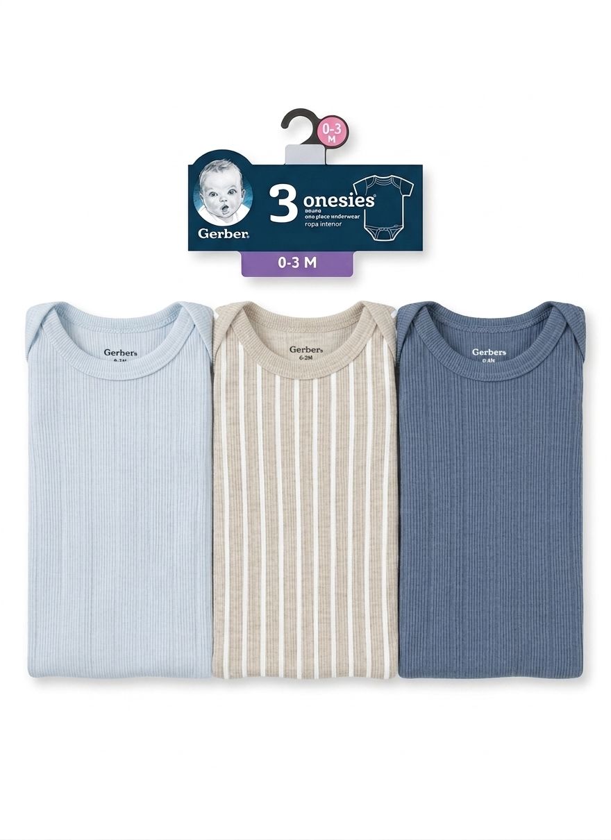 SET 3 BODYS BLUE GERBER