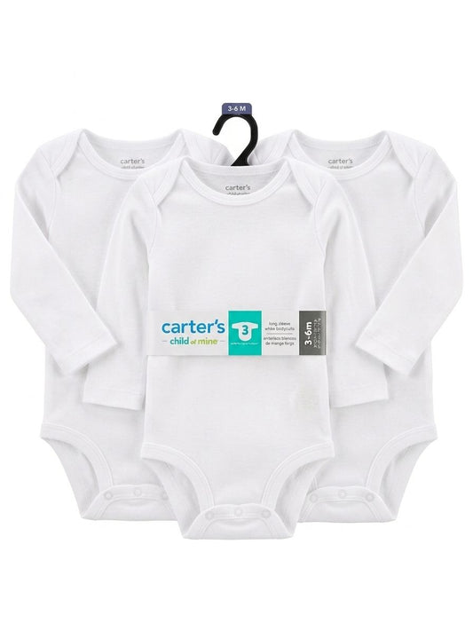 SET 3 BODYS MANGA LARGA CARTERS