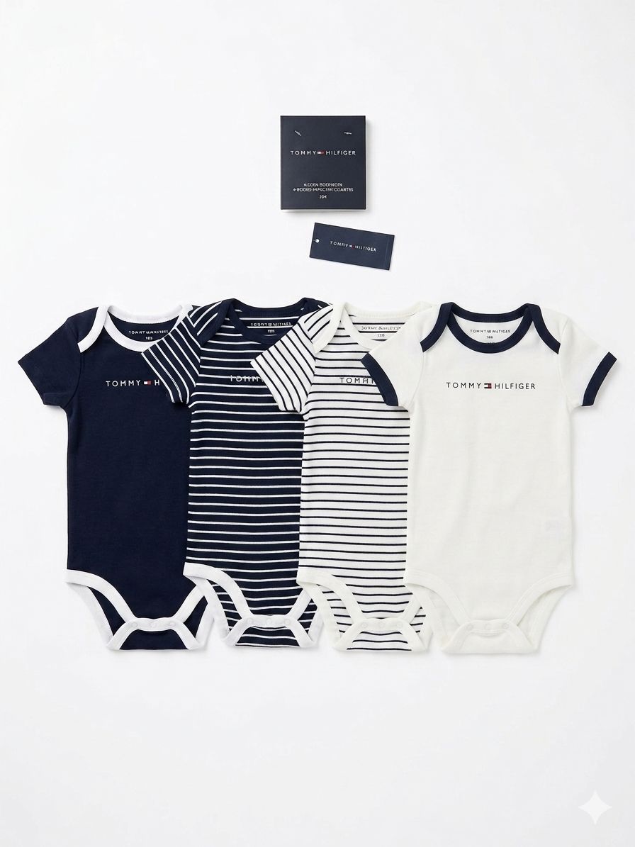 SET 4 BODYS TOMMY HILFIGER