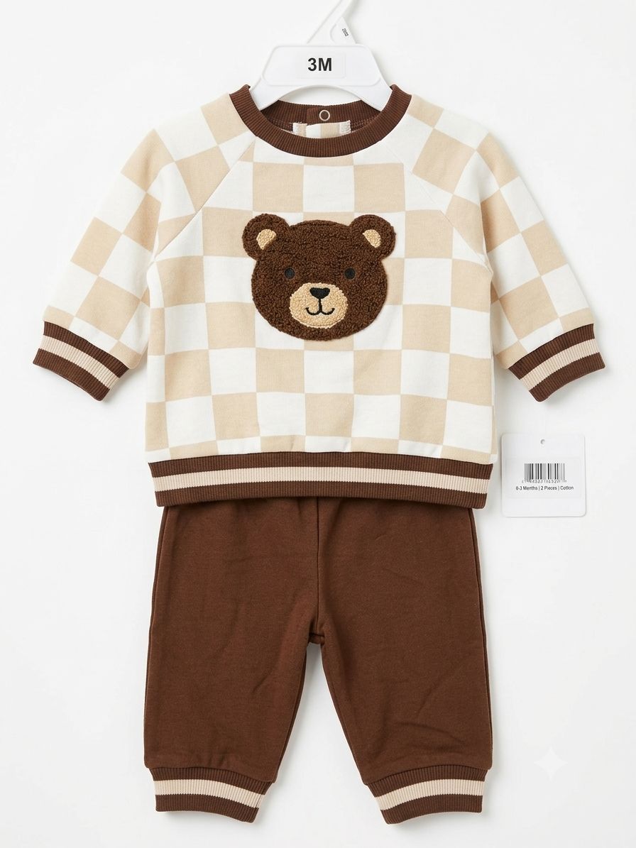 SET 2 PIEZAS BEAR BROWN LITTLE ME