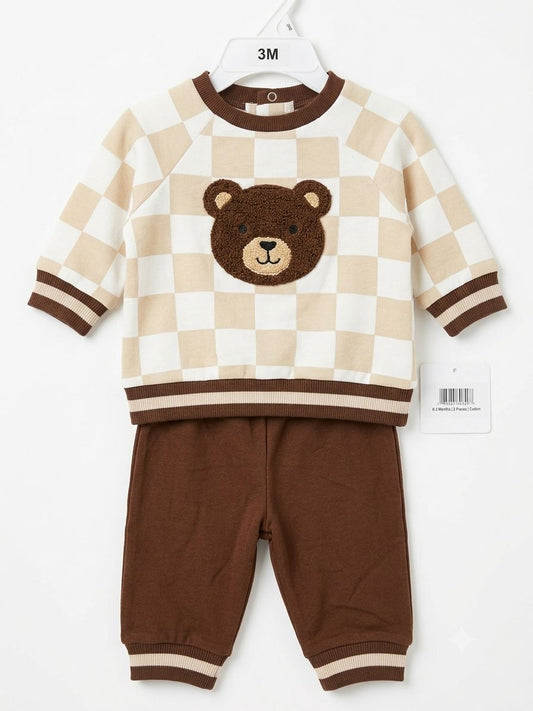 SET 2 PIEZAS BEAR BROWN LITTLE ME