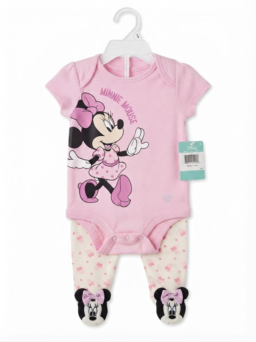 SET 3 PIEZAS MINNIE 3D PINK DISNEY