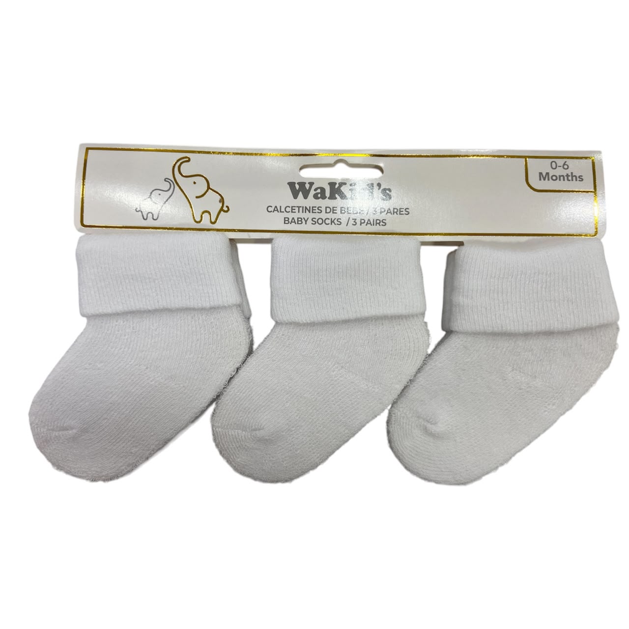 SET 3 MEDIAS BLANCAS 78023 WAKIDS