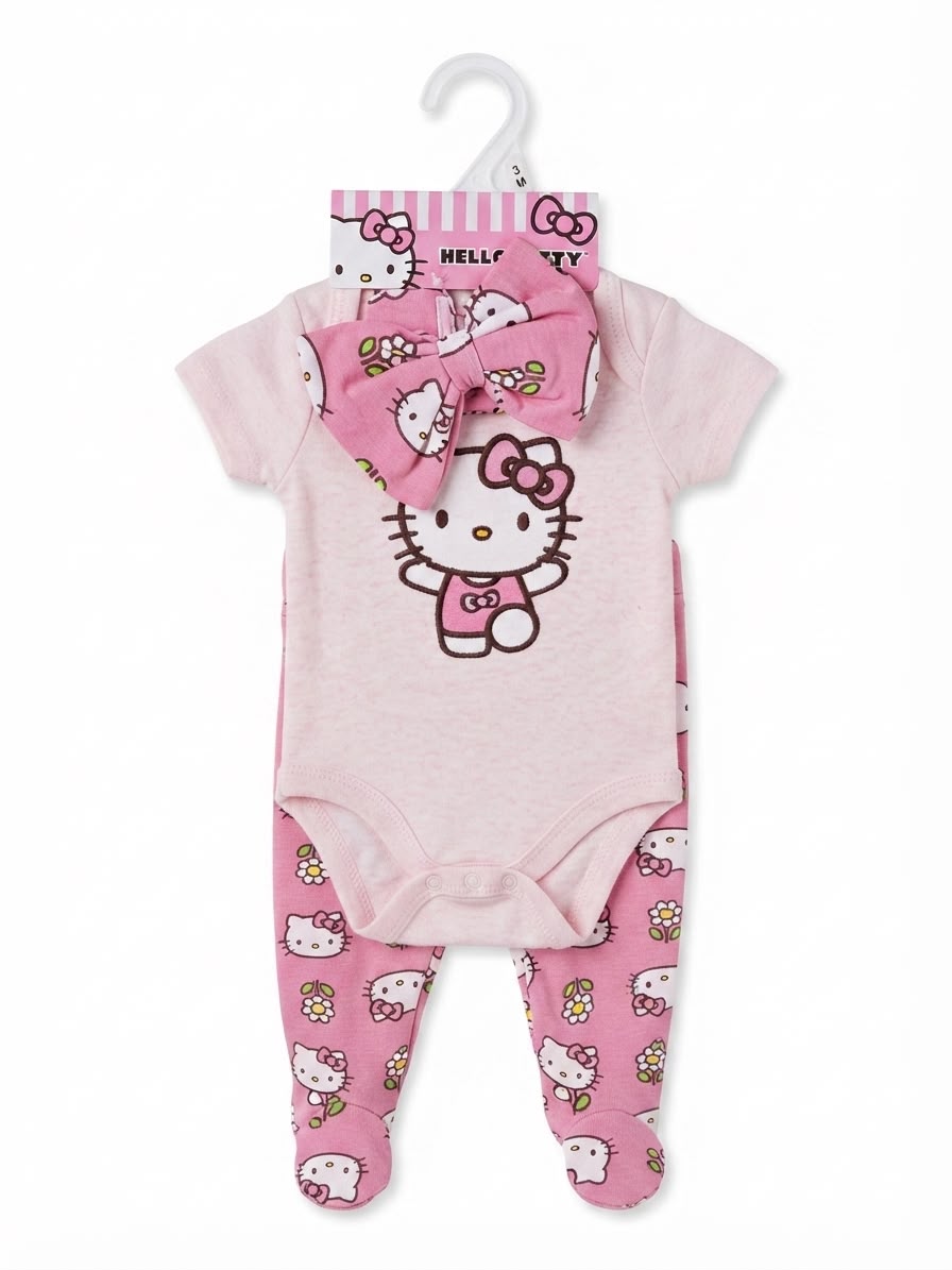 SET 3 PIEZAS BRANDS HELLO KITTY