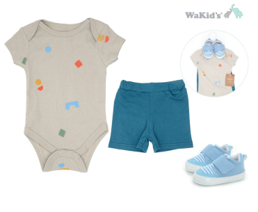 SET 3 PZAS ZAPATICOS WAKIDS
