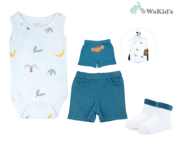 SET 3 PZAS MONKEY WAKIDS