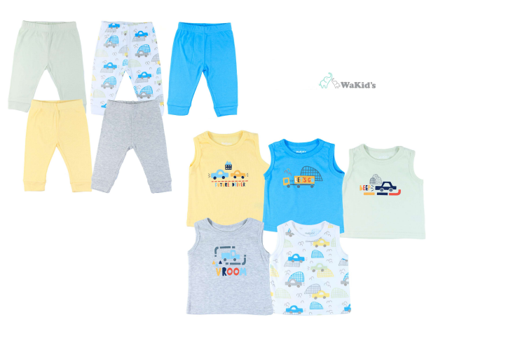 SET 10 PZAS WAKIDS